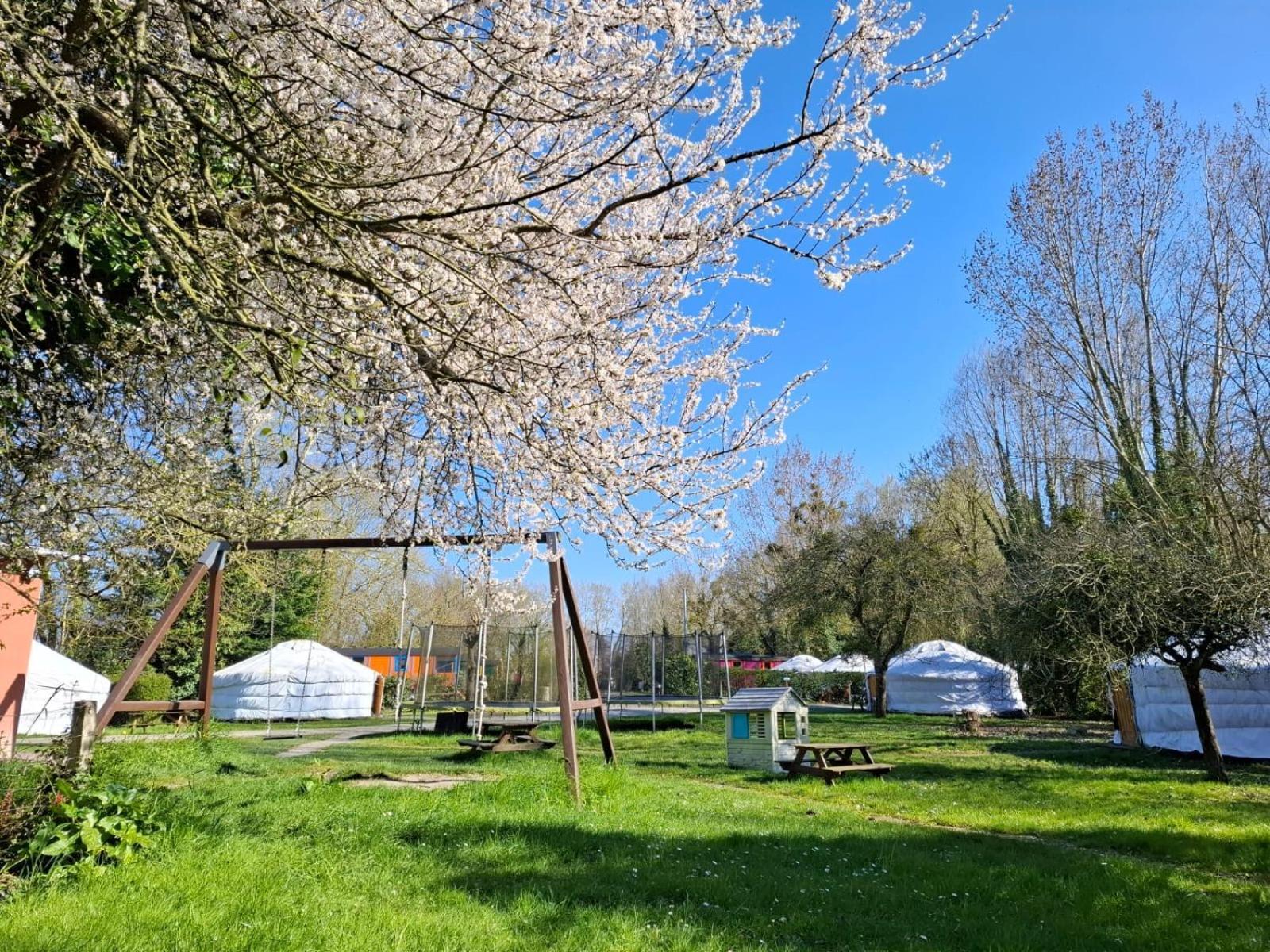 Le Village Insolite Yourte Et Roulotte Saint-Benoit-des-Ondes Εξωτερικό φωτογραφία